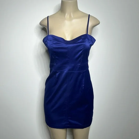 forever 21 blue satin dress FRANCESCA GUILIANO DUSTY BLUE TAFFETA RUFFLE DRESS [FINAL SALE] – Luibelle main image 1